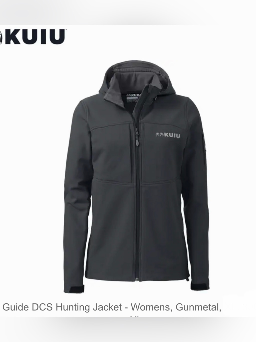 Kuiu Women's Guide Gunmetal Jacket With Hood